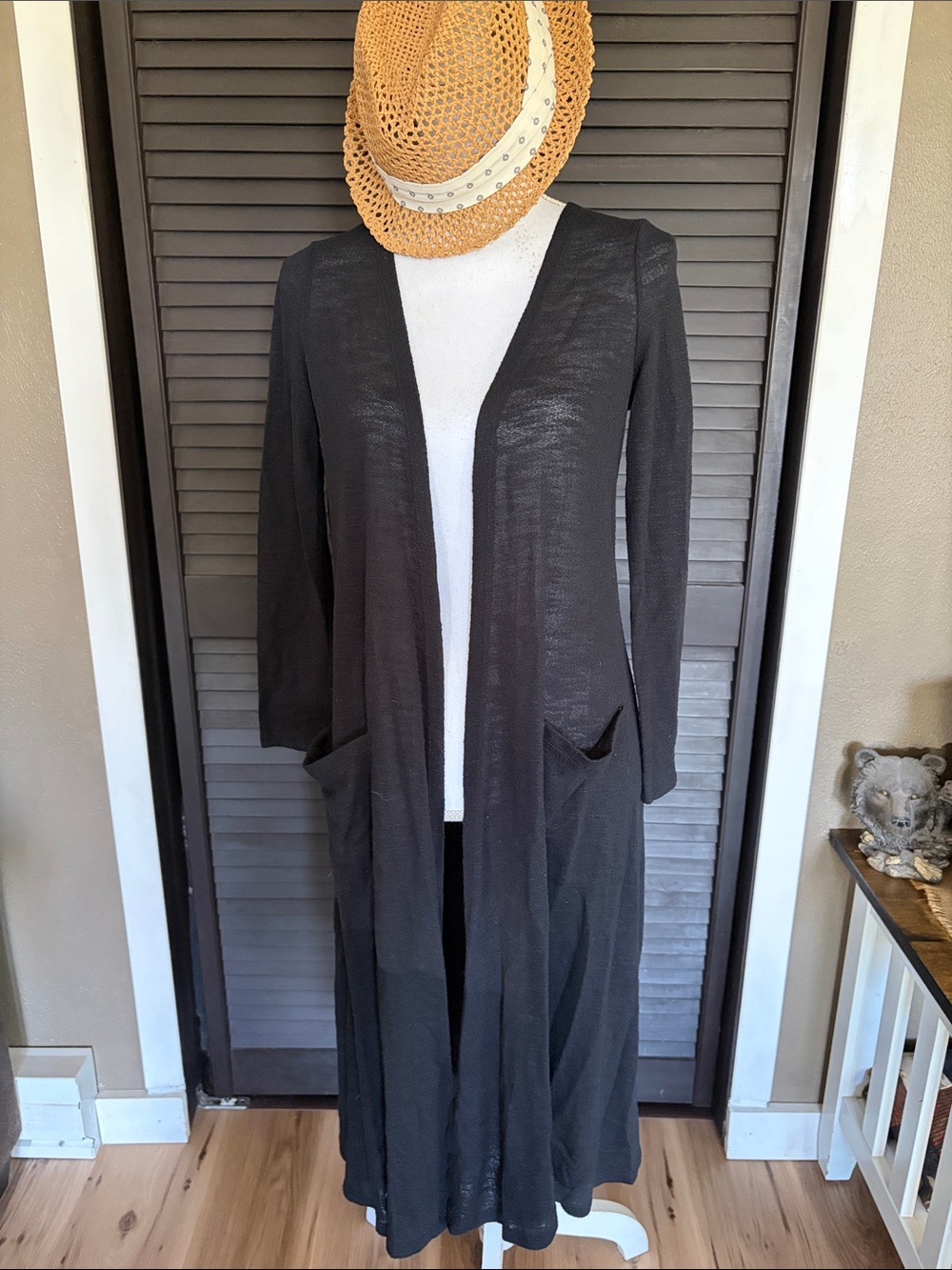 Lularoe Size S Black Duster lightweight Cardigan